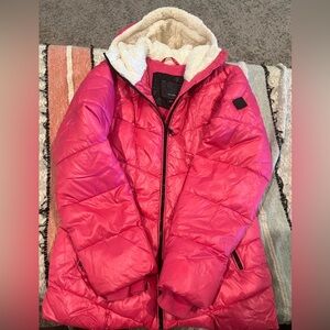 Steve Madden Vibrant Pink and Soft Cream Jacket